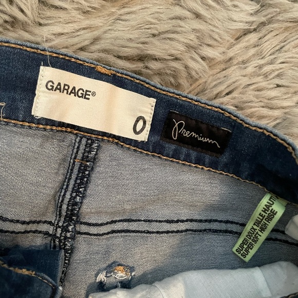 Garage High Rise Denim Shorts - Picture 2 of 3